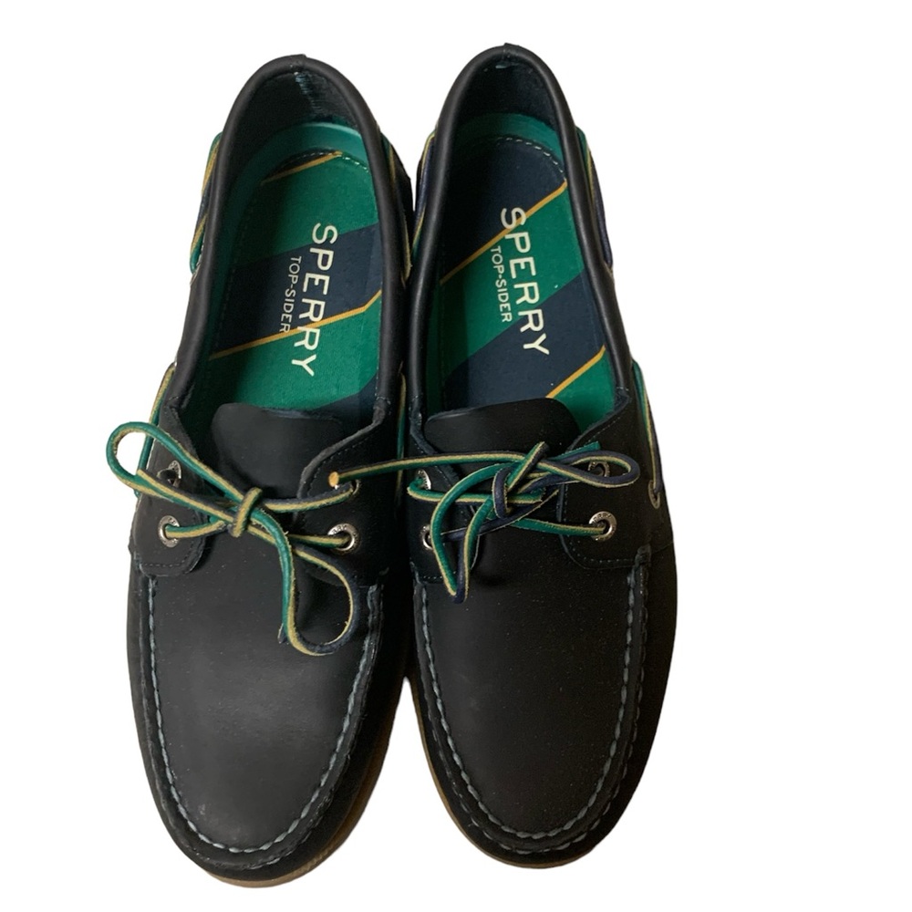 Men’s Sperry A/O 2 Eye Varsity Navy Boat Shoe size 8
